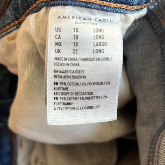 American Eagle Hi Rise Jeggings. Size 18 - Picture 3 of 3